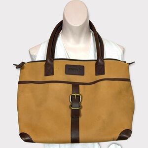 Baseballism Baseball Glove Leather Tote Bag Purse Handbag Neutral Tan Brown